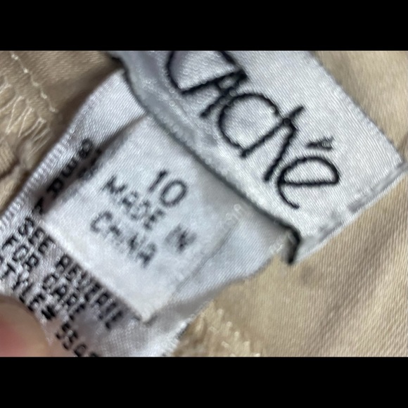 Cache Cream slacks flare size 10 - Picture 7 of 10